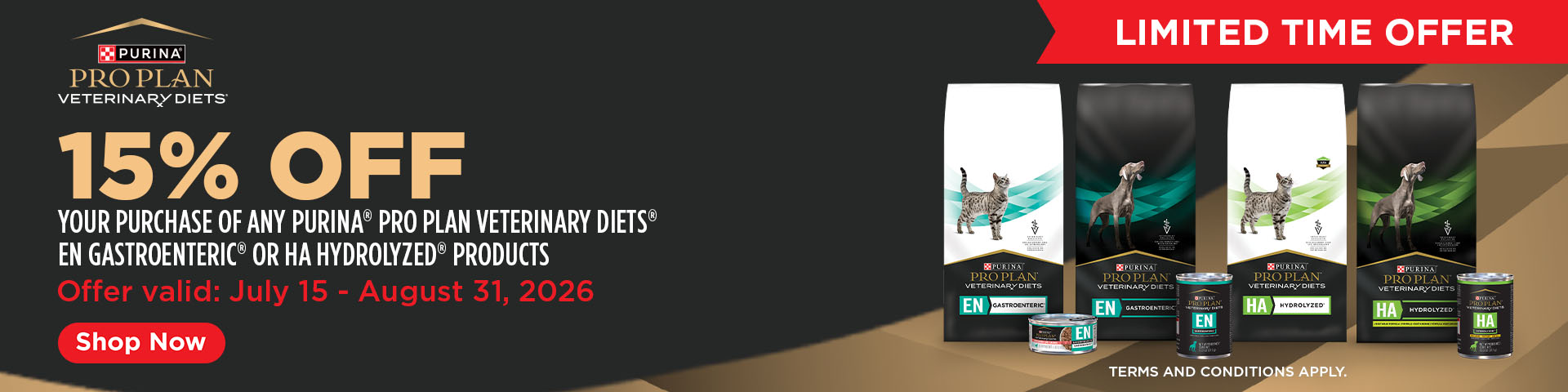 Picture for category PURINA Save 15% off EN Gastro & HA Hydrolyzed Products